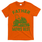 Father Mows Best Retro Vintage Funny Dad T-Shirt