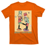 Funny Merry Christmas Nut Cracker Getting Nut Cracked T-Shirt