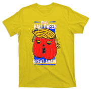 Funny Make Halloween Great Again Trump Pumpkin T-Shirt
