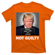 Funny Not Guilty Donald Trump Mug Shot T-Shirt