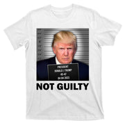 Funny Not Guilty Donald Trump Mug Shot T-Shirt