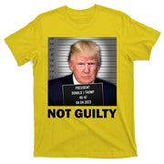 Funny Not Guilty Donald Trump Mug Shot T-Shirt
