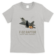 F-22 Raptor Banking Through Storm Clouds T-Shirt