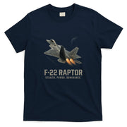 F-22 Raptor Banking Through Storm Clouds T-Shirt