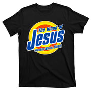 Funny The Blood Of Jesus Washes Souls Clean Detergent T-Shirt