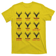 Funny Christmas Reindeer Names T-Shirt