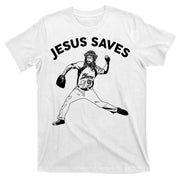 Funny Jesus Saves Baseball T-Shirt