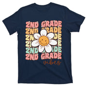 Groovy First Day Of School 2nd Grade Vibes Back To School T-Shirt
