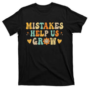 Groovy Growth Mindset Positive Retro Teachers Back To School T-Shirt