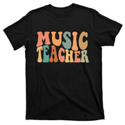 Groovy Music Teacher Cute Back to School Supplies T-Shirt