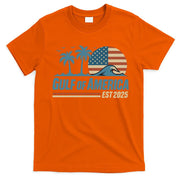 Gulf Of America Est 2025 Retro Vintage Beach Wave T-Shirt