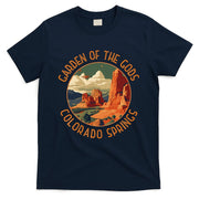 Garden Of The Gods Colorado Springs Distressed Circle T-Shirt