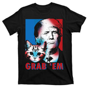 Grab 'Em Cat Funny Pro Trump T-Shirt