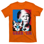Grab 'Em Cat Funny Pro Trump T-Shirt