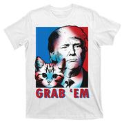Grab 'Em Cat Funny Pro Trump T-Shirt