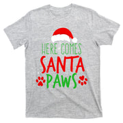 Here Comes Santa Paws Cute Christmas T-Shirt