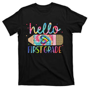 Hello First 1st Grade Back To School Teachers T-Shirt