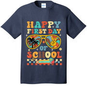 Happy First Day of School Teacher Kid Welcome Back To School T-Shirt