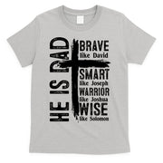 He Is Dad Religious Christian Bible Quote Father T-Shirt