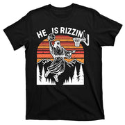 He Is Rizzin Easter Jesus Christian Basketball T-Shirt