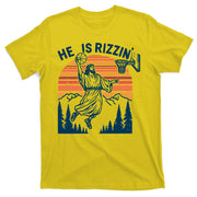 He Is Rizzin Easter Jesus Christian Basketball T-Shirt