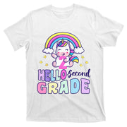 Hello Second Grade Unicorn Back To School T-Shirt