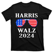 Harris Walz 2024 Kamala Harris American Flag T-Shirt