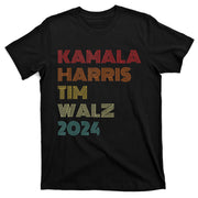 Harris Walz 2024 Kamala Harris Tim Walz Vintage Style T-Shirt