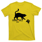 Harris Waltz 2024 Anti Trump Funny Cat T-Shirt