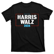 Harris Walz 2024 President American Flag Campaign T-Shirt