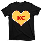 I Love Kansas City KC Football Heart T-Shirt