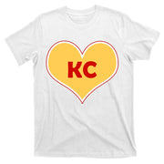 I Love Kansas City KC Football Heart T-Shirt