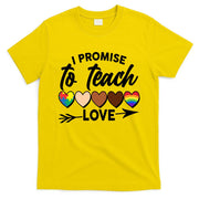 I Promise To Teach Love Diversity Equality T-Shirt