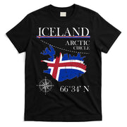 Iceland  Arctic Circle  Polar North Island Icelandic Flag T-Shirt