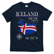 Iceland  Arctic Circle  Polar North Island Icelandic Flag T-Shirt