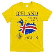 Iceland  Arctic Circle  Polar North Island Icelandic Flag T-Shirt