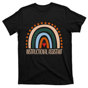 Instructional Assistant Rainbow Appreciation Back To School T-Shirt