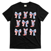 July 4th Coquette Bow America Retro T-Shirt