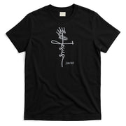 Jesus Cross Crown Of Thorns John 18:37 King Embroidered Embroidered T-Shirt