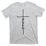 Jesus Christ Faith Christian Cross Logo T-Shirt