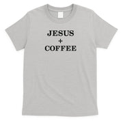 Jesus + Coffee Plus Christian Faith Love Of God And Caffeine Embroidered  Embroidered T-Shirt