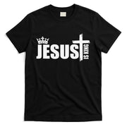 Jesus Is King Simple Crown Logo T-Shirt