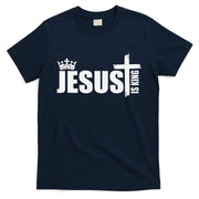 Jesus Is King Simple Crown Logo T-Shirt