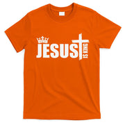 Jesus Is King Simple Crown Logo T-Shirt