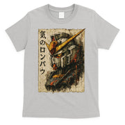 Japanese Mecha Robot Head Vintage Anime Art T-Shirt