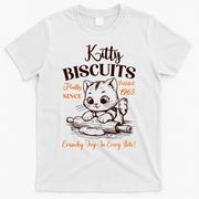 Kitty Biscuits Fluffy Purrfect Since 1963 T-Shirt
