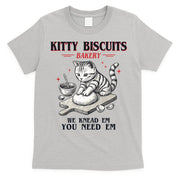 Kitty Biscuits We Knead Em You Need Em Cat Lover Baking T-Shirt