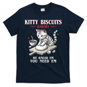 Kitty Biscuits We Knead Em You Need Em Cat Lover Baking T-Shirt