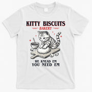 Kitty Biscuits We Knead Em You Need Em Cat Lover Baking T-Shirt