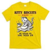 Kitty Biscuits We Knead Em You Need Em Cat Lover Baking T-Shirt